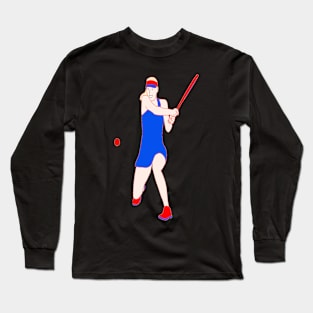 TENNIS PLAYER GIRL Long Sleeve T-Shirt